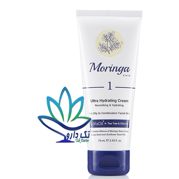 کرم آبرسان صورت مورینگا امو شماره 1 مخصوص پوست های چرب و مختلط حجم 75 میل